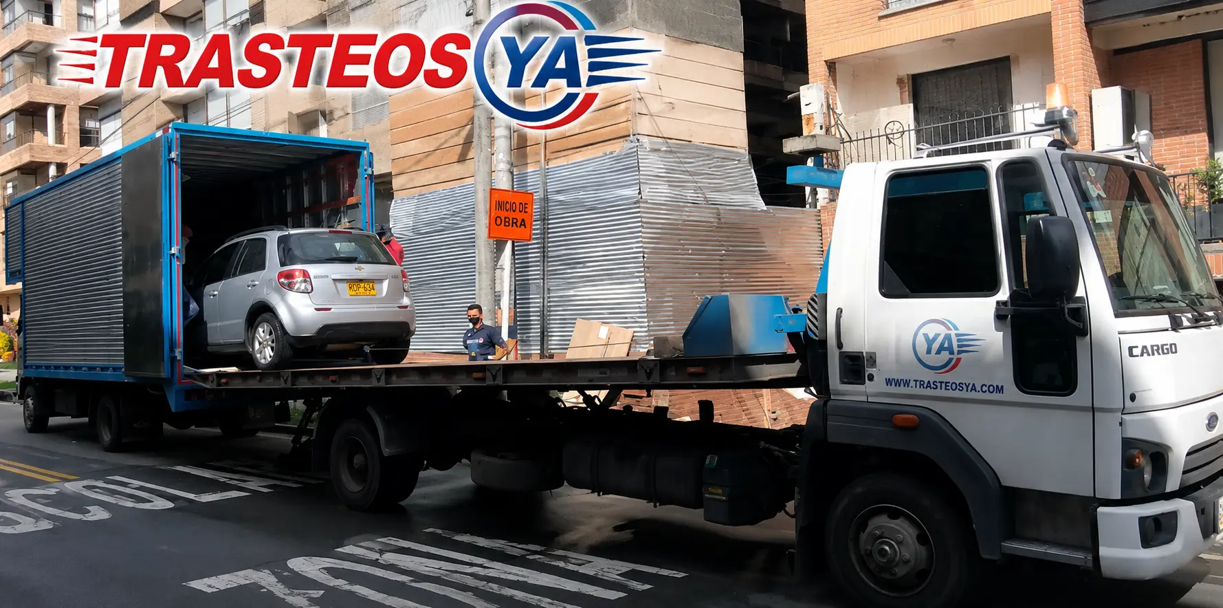 Camion de Trasteos Ya en ruta nacional Bogota - Medellin